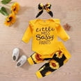 thumbnail image 2 of Hessimy Newborn Infant Baby Girl Basic Ruffle Romper Bodysuit Jumpsuit Casual Clothes Summer One Piece Solid Outfit,Classic(Light Yellow, 2 of 4