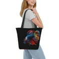 thumbnail image 5 of Goofa Colorful Betta Fish Pattern Tote Bags,Large Capacity Bag,Beach Tote with Zipper Closure, Large Capacity and Foam Padding, 5 of 6
