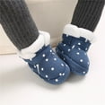 thumbnail image 4 of Mikilon 0-1 Years Baby Cotton Snow Boots Solid Color Soft Sole Snow Shoes Plus Velvet and Thicken Shoes, 4 of 9