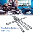 thumbnail image 2 of HUGFEGWE 6 Pieces Magnetic Nut Setter Driver Bits 6-Inch Extra Long Power Impact Hexagon Socket Nut Driver Set 1/4 Inch Hex Shank Quick Change Nut Drivers Drill Bit Bolt and Nut Remover Wrench Tool, 2 of 9