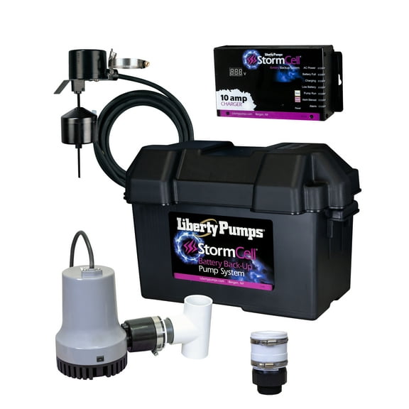 Liberty Pumps 441-10A Battery Back-Up Sump Pump System with 10A charger
