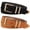 Black+Brown, variant on JASGOOD 2 Pack Suede Belts for Women Fashion Ladies Casual Waist Belt with Gold Buckle