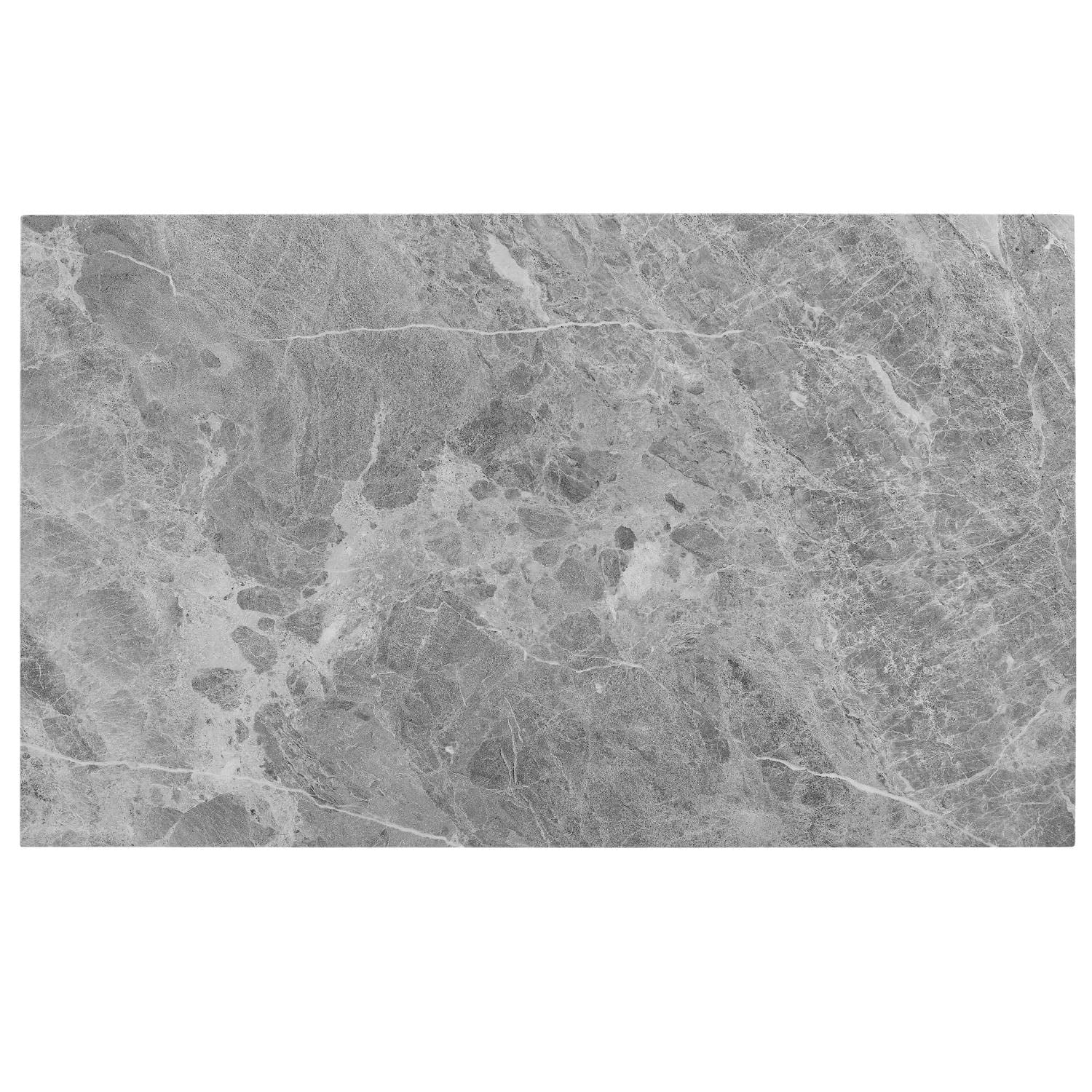 Camila Rectangle Gray Marble Top Dining Table