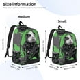 thumbnail image 3 of Picia Rock Guitar Guinea Pig Printed Canvas Daypack - Stylish and Durable Vintage Compact Backpack - Class, Work, Travel, or Laptop Bookbag,Organized Compartments-Medium, 3 of 6
