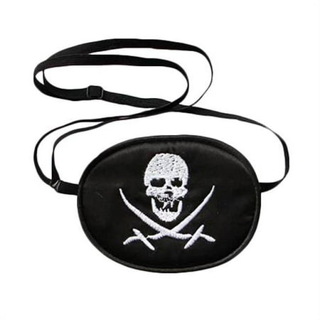Panda Superstore Silk Soft & Comfortable Kids Eye Patch Pirate Pattern - Black