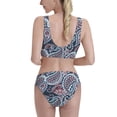 thumbnail image 5 of High Waisted Bikini Sets For Women, Paisley Print No.J94 Swimsuits Tummy Control, Two Pieces Bathing Suit, 5 of 8