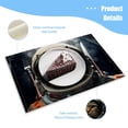 thumbnail image 3 of Bahomeck Placemats Set Of 4 Rectangle Linen Cotton Placemats For Dining Table Fade Resistance Washable Heat Resistant，18*12Inch,Cat Wearing Astronaut Helmet Against A Space Background, 3 of 4