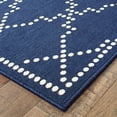 thumbnail image 5 of Style Haven  Marianna Geometric Trellis Indoor Outdoor Area Rug Navy/Off-White 3'7" x 5'6" 4' x 6' Outdoor, Indoor Living Room, Patio Rectangle, 5 of 5