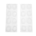 thumbnail image 1 of Miangastore Moule en Résine Cristal Moules Époxy Silicone Transparent 2 Pcs 7.7X3.1In, 1 of 9