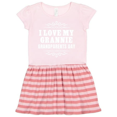 

Inktastic Grandparents Day I Love My Grannie Gift Toddler Girl Dress
