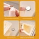 thumbnail image 2 of Bewildely 2 coladores triangulares para fregadero con base magnética para un drenaje fácil y rápido. Rejilla triangular magnética para Cocina y Comedor amarillo+blanco, 2 of 6