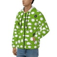 thumbnail image 3 of Goofa Funny Sheep Doing Yoga Pattern Mens Full-zip Hoodie, Zip-up Pullover Hooded Sweatshirt, Kangaroo Pocket Hoodie Ideal for Daily Wear, Travel, and Home-Small, 3 of 5