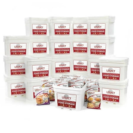 Legacy Premium Food Storage Emergency Dry Home Food Storage Supply: 2880 Large Servings - 738 Lbs - Disaster Survival Preparation - 25 Year Shelf Life - Bulk Freeze Dried / Dehydrated