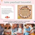 thumbnail image 4 of Opolski Sunflower Beaded Bracelet with Inspirational Card Elastic Adjustable Girls Natural Stone Round Beads Bracelet, 4 of 8