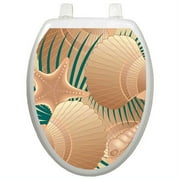 Toilet Tattoos Themes Found On The Beach Toilet Seat Decal