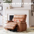 thumbnail image 5 of EastVita Rotating Electric Massage Chair Rocking Chair With Vibration And Heating Function Artificial Leather Single Lazy Sofa With Usb Port Retro Brown, 5 of 8