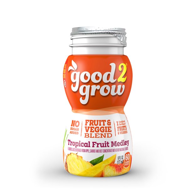 good2grow Tropical Fruit Medley Juice Refill, 24pack of 6Ounce BPA