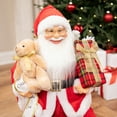 thumbnail image 6 of Northlight 26" Red and White Traditional Santa Claus Christmas Figure, 6 of 9