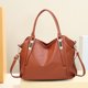 thumbnail image 3 of Bolso de hombro a la moda para mujer correa ajustable de PU de gran capacidad para viajes al aire libre, 3 of 7