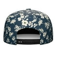 thumbnail image 4 of Watercolor Floral Snapback Hat, Adjustable Baseball Cap with Boho Sunflower & Butterfly, Breathable Flat Brim Back, 4 of 8