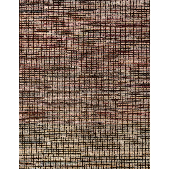 Ahgly Company Indoor Rectangle Abstract Red Abstract Area Rugs, 5' x 7'
