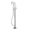 thumbnail image 2 of Pemberly Row Freestanding Polished Chrome Tub Faucet with Hand Shower, 2 of 6