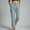 Gray, variant on ZZwxWA Women's Cotton Drawstring Pants Elastic Waist Solid Color Casual Loose Straight Pants with Pockets Wide Leg