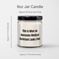 thumbnail image 3 of Medical Assistant Gifts - 9oz Vanilla Soy Candle, Inspirational Quote, Christmas, 3 of 3