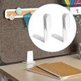thumbnail image 4 of 2 clips separadores de escritorio, soportes para separadores de , resistentes, para espacios de trabajo en escritorios de oficina, abrazaderas Blanco, 4 of 7