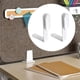 thumbnail image 4 of 2 clips divisores de escritorio, soporte estructural, abrazaderas fijas resistentes para particiones. Blanco, 4 of 7