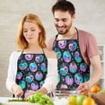 thumbnail image 4 of Colorful Halloween Pumpkins Pattern Apron-Garden Aprons for Women with Pockets-Cotton Linen Waterproof Kitchen Cooking Gardening Aprons Adjustable for Kitchen,Cooking,BBQ and Salon 33"x27", 4 of 5