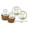 thumbnail image 3 of Woodland Baby Shower Cake Topper Edible Image Forest Friends Baby Shower Woodland Party Decorations, 3 of 10