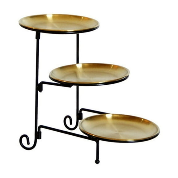 Cake Display Tray Detachable Dessert Presentation Rack Metal 3 Tiers Dessert Stand for Displaying Appetizers Candy