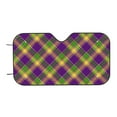 thumbnail image 7 of Daiia Mardi Gras Plaid Windshield Sun Shade for Car SUV Truck (Medium ), Car Sun Shade Windshield, Car Shades for Front Windows, Sunshade for Car Windshield, 7 of 7