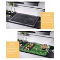 thumbnail image 2 of Large Induction Cooktop Protector Mat St Patrick's Day Stove Top Covers for Electric Stove, Green Shamrocks Farmhouse Checked Rustic Decorative Stove Burner Cover Mats, Glass Top Stove Cover, 2 of 7