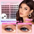 thumbnail image 3 of Kit de racimos de pestañas Fyonas Lash Manga C Curl, 80 unidades con pegamento, 3 of 8