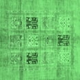 thumbnail image 1 of Ahgly Company Indoor Square Abstract Emerald Green Modern Area Rugs, 5' Square, 1 of 4