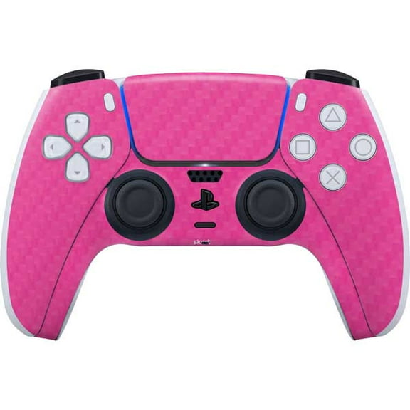 Skinit Pink Carbon Fiber Specialty Texture Material PS5 Controller Skin
