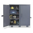 thumbnail image 2 of Durham JSC-602460-95 14 Gauge Lockable Job Site & Table High Cabinet with 3 Fixed Shelves, gray - 60 in., 2 of 2