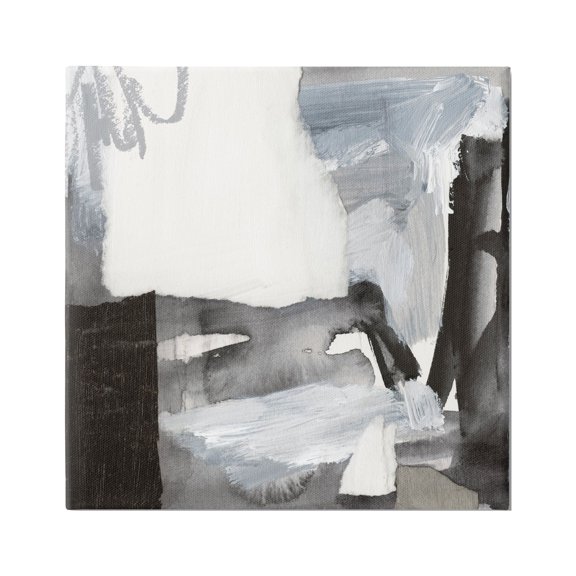 Stupell Industries Contemporary Collaged Shapes Scribble Painting Design Painting Gallery Wrapped Canvas Print Wall Art, Design by Victoria Barnes