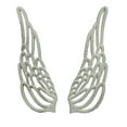thumbnail image 2 of Zeckos Cast Iron Angel Wings Wall Sculpture White Set of Two, 2 of 7