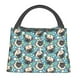 thumbnail image 1 of Fotbe PUG HEAD And Flower Bolsa Térmica Portátil con Estampado, Bolsa de Entrega de Alimentos Aislada, Bolsa Reutilizable de Gran Capacidad para Comidas y Supermercado, 1 of 6