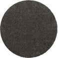 thumbnail image 2 of Unique Loom 3151310 7 x 7 ft. Solid Shag Round Rug, Graphite Gray, 2 of 15