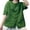 Green, variant on Linen Shirts for Womens Short Sleeve Crew Neck Tee Vintage Loose Versatile Cardigan Blouses Green L