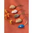 thumbnail image 2 of Five Pink Plush Mice Are Resistant To Scratching And Molaring, Interactive Self-Pleasure And Boredom-Relieving Cat Toys. Mouse And Cat Toys Are For Pe, 2 of 5