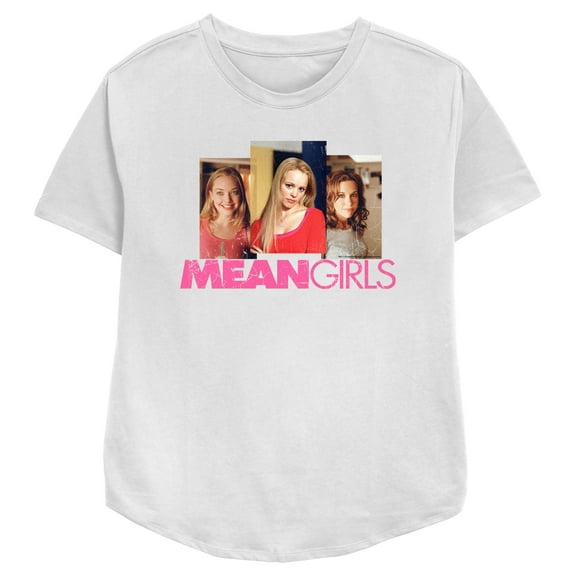 Women's Mean Girls Plastics Portraits Graphic Tee White Large