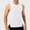 White, variant on WAVSUF Summer Solid Color Tank Tops for Men Bodybuilding Sleeveles Vest Pullover Light Blue Size 2XL