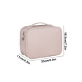 thumbnail image 3 of Bolsa De Almacenamiento De Cosméticos De Pu Neceser de gran capacidad de poliuretano blanco,organizador multifuncional con compartimentos para viajes y oficina (1 unidad). Rkxzt, 3 of 9