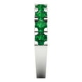 thumbnail image 4 of 1.53 ctw Wedding Band for Women - 18K White Gold Simulated Emerald Stackable Eternity Ring, 4 of 6