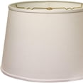 thumbnail image 4 of HomeRoots 18" White Rounded Empire Slanted No Slub Lampshade, 4 of 6